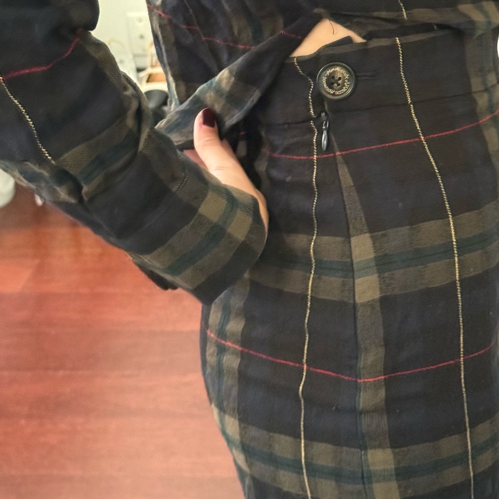 Vivienne Westwood Plaid Long Sleeve Asymmetric ShirtDress - Picture 5 of 8